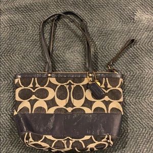 Navy/ Denim Coach Purse